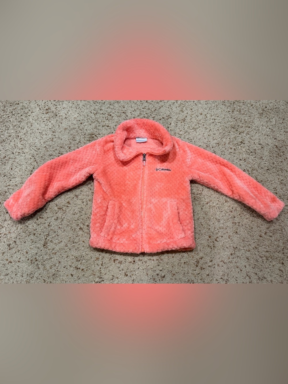 Columbia Girls' Coral fireside Zip-Up fleece sherpa, XXS (4-5)